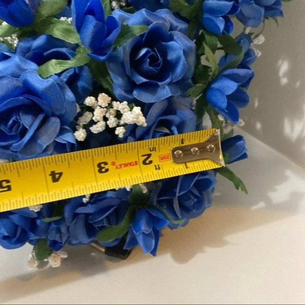 Artificial Flowers Blue 2 Bunches 16